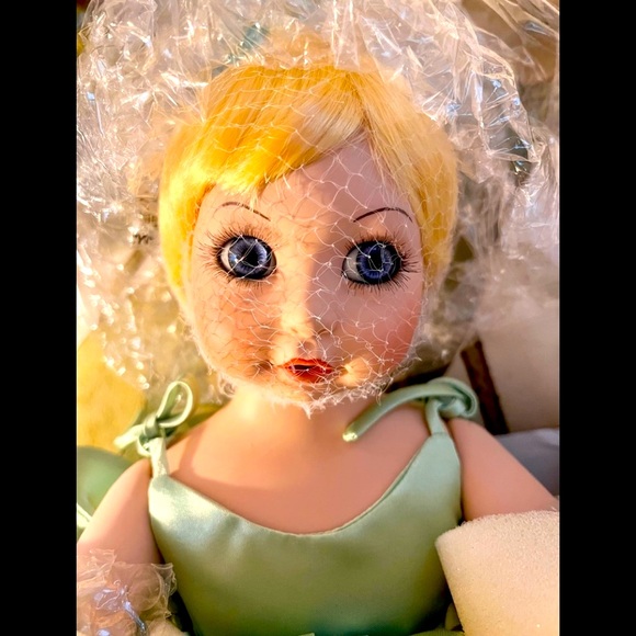 SIGNED NUMBERED BEAUTIFUL TINKER BELL PORCELAIN MARIE OSMOND DOLL  #1760 COA - Picture 1 of 13